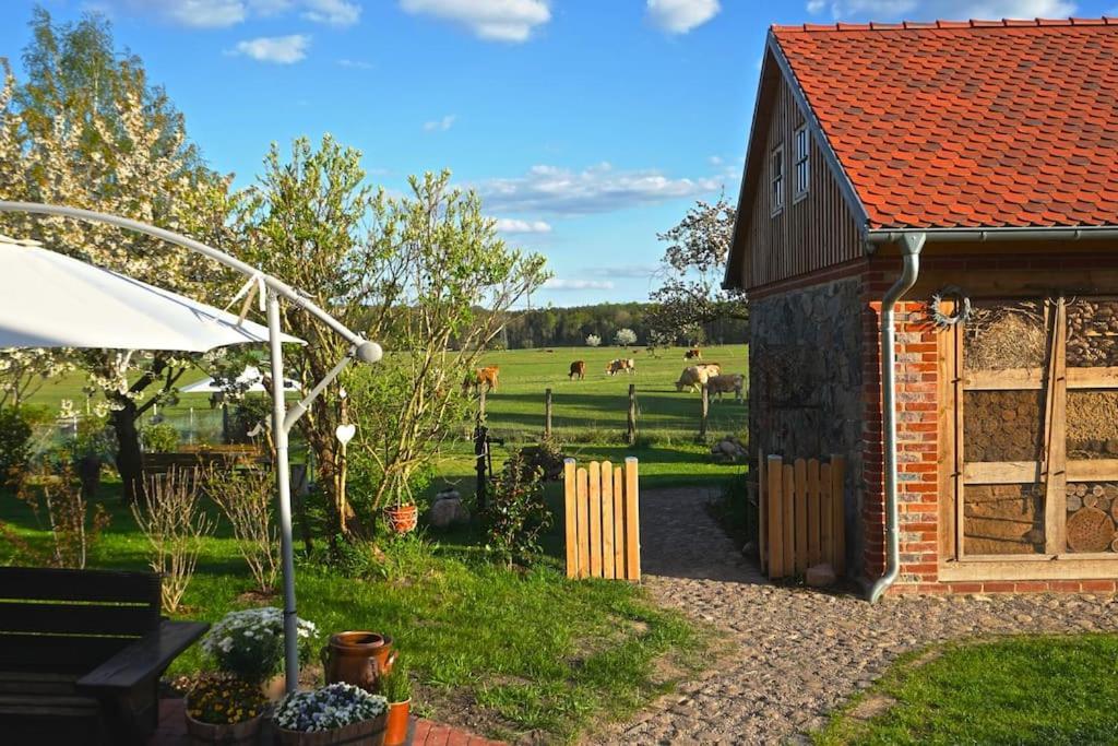 Ferienwohnung Alte Schule Chorin Schorfheide Exteriör bild